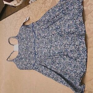 NWT SAGE COLLECTIVE Printed Racerback Flared Mini Tennis Dress Sizes S & M